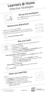 Learners @ Home – Effective Strategies Black & White Version